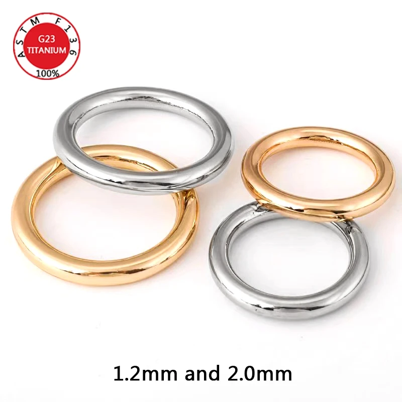 Septum Clicker Ring - F136 Titanium Clicker 1.2mm and 2.0mm