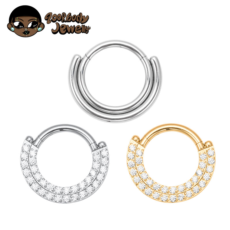 Septum Clicker Ring - ASTM F136 Titanium Clicker Septum Nose