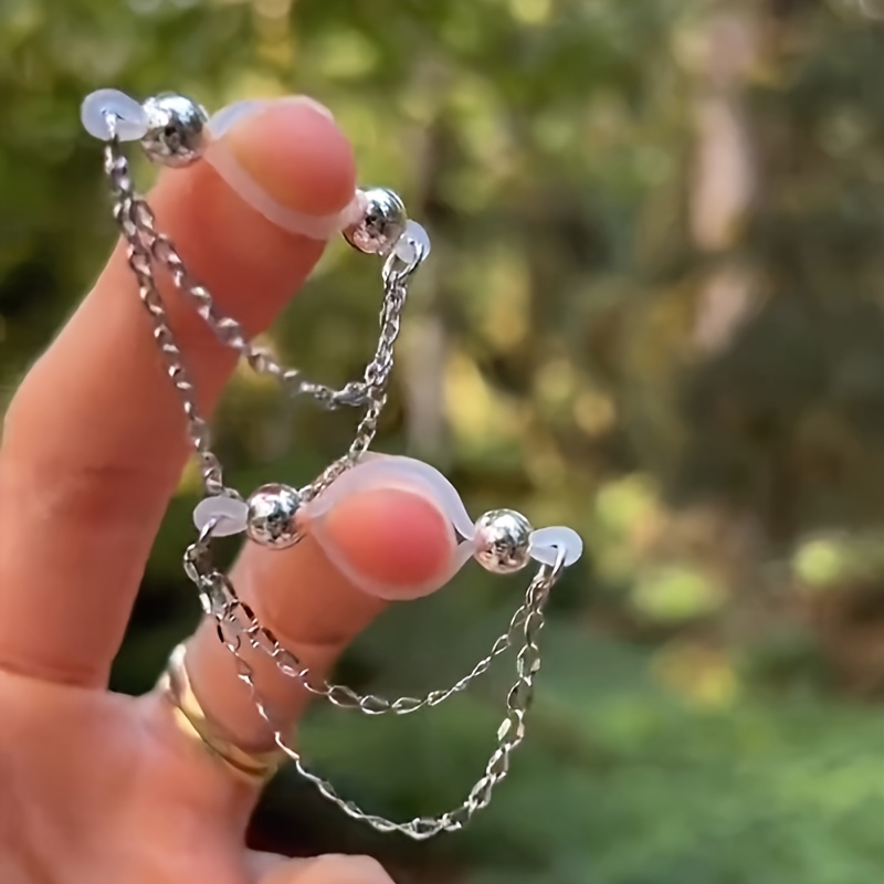 Body Jewelry Nipple Rings - 1 Pair Adjustable Fake Nipple Rings