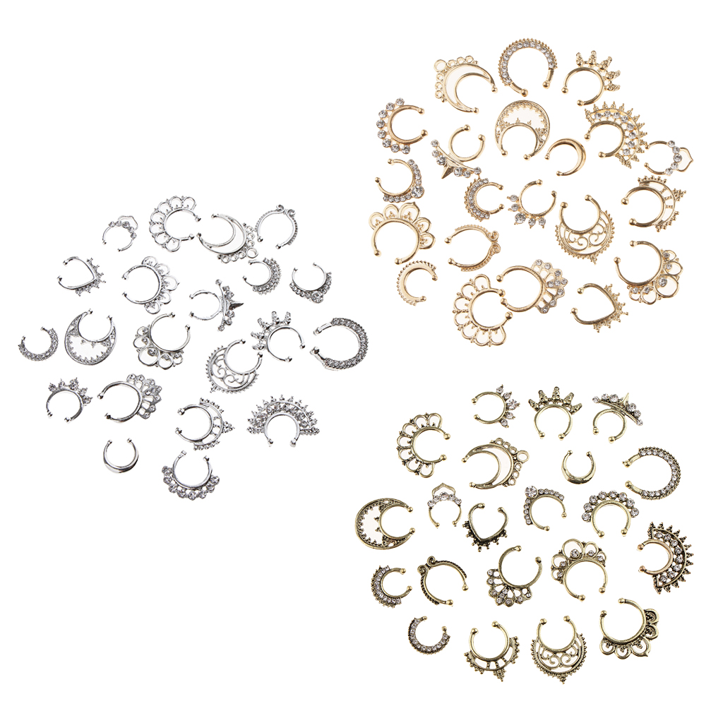 Body Jewelry Hot - Hot Sale 21/3PCS Nose Fake Septum