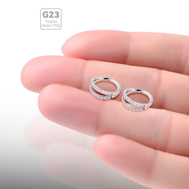 ASTM F136 Titanium Conch Hoop  - Septum Clicker Ring 评论和价格