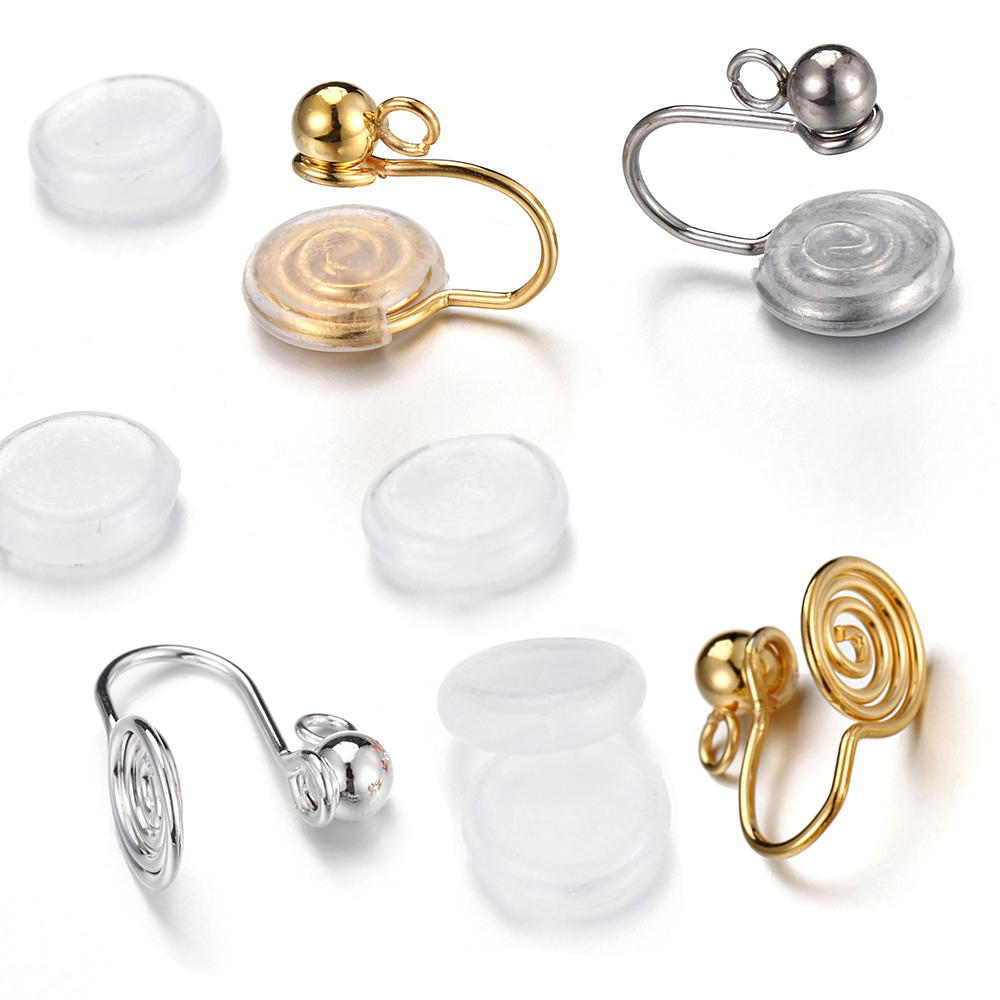 10pcs Stainless Steel Ear Clip - Body Jewels 评论和价格