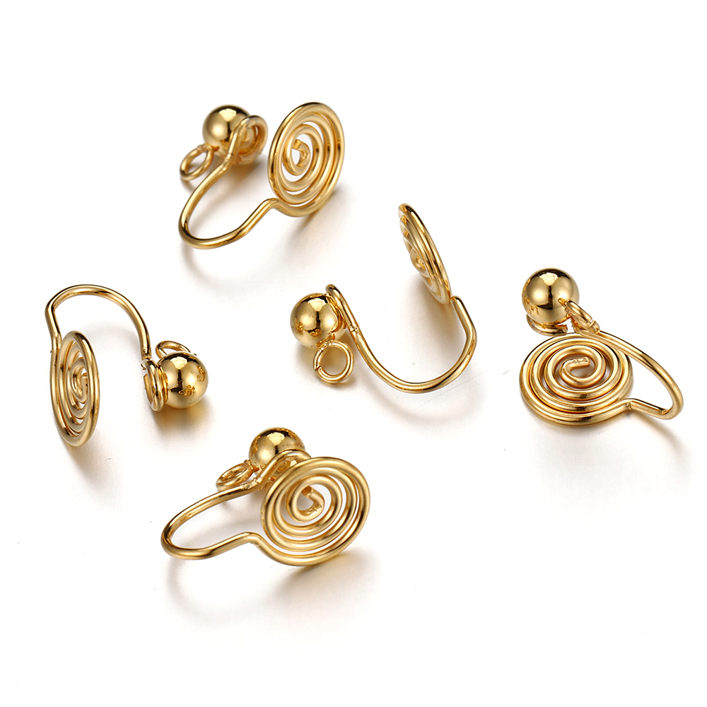 10pcs Stainless Steel Ear Clip - Body Jewels 评论和价格