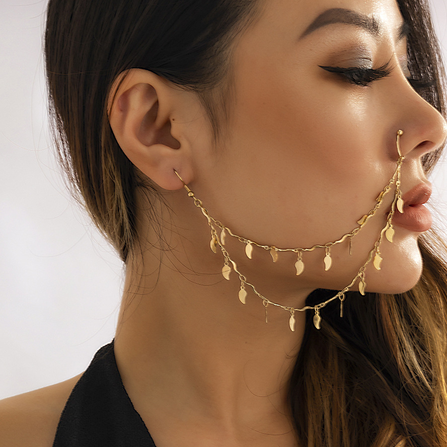 Indian Gold Color Pearl Butter - Body Jewelry Indian 评论和价格