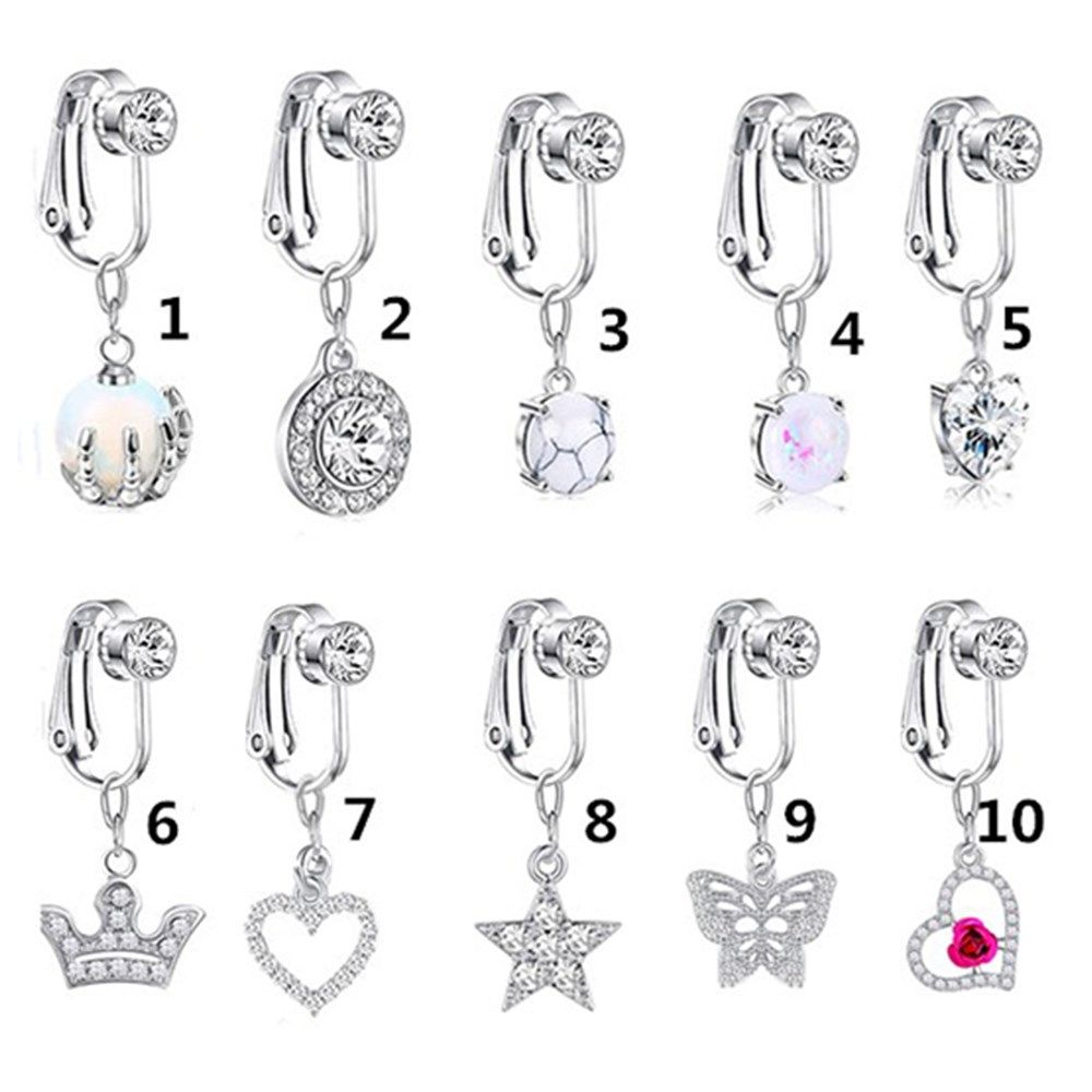 Accessories Clip On Earrings C - Body Jewelry And Earrings 评论和价格