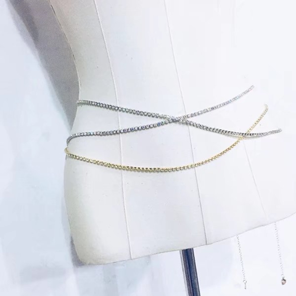 Sexy Fashion Shiny Water Drill - Body Jewels 评论和价格