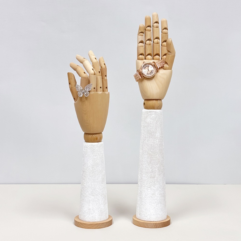 Wooden Velvet Hand Mannequin w - Body Jewelry Shop 评论和价格
