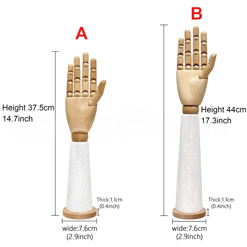 Wooden Velvet Hand Mannequin w - Body Jewelry Shop 评论和价格