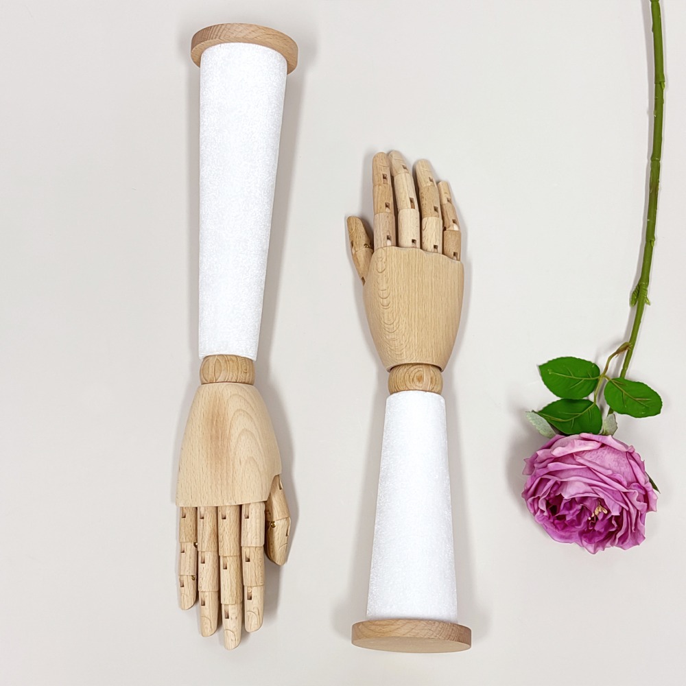 Wooden Velvet Hand Mannequin w - Body Jewelry Shop 评论和价格