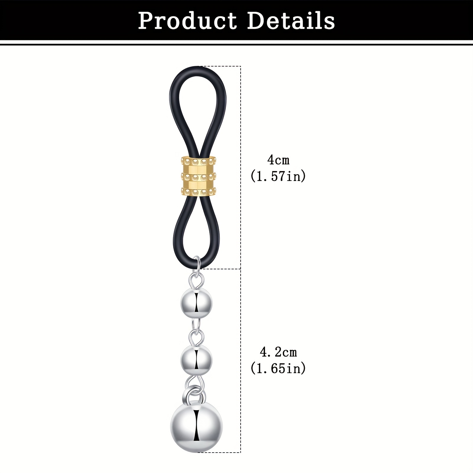 Men's Stainless Steel Fake Nip - Body Jewelry Nipple Chain 评论和价格