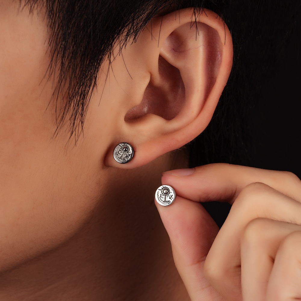 1pair Indian Eagle Stud Earrin - Body Jewelry Indian 评论和价格