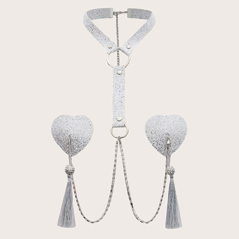 Western Fringe Pasties Chain w - Body Jewelry Nipple Chain 评论和价格