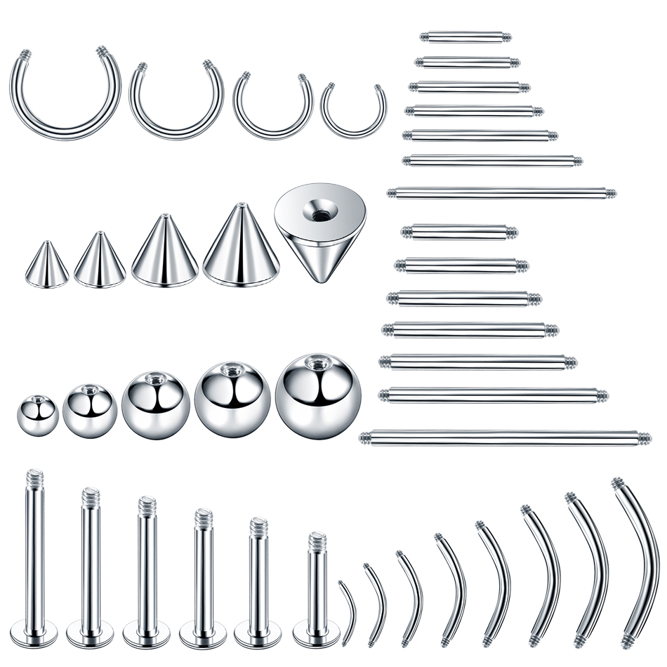100pcs/lot Steel Earring Barbe - Body Jewelry Nipple Rings 评论和价格