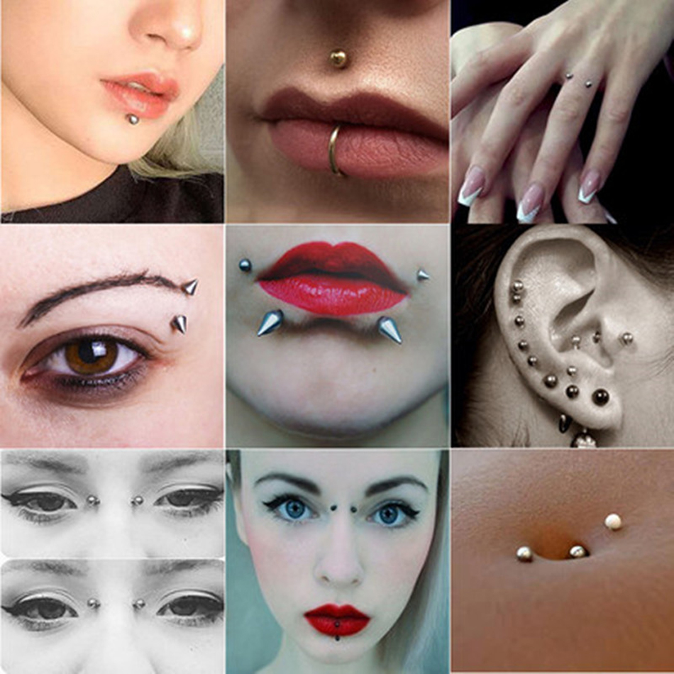 100pcs/lot Steel Earring Barbe - Body Jewelry Nipple Rings 评论和价格
