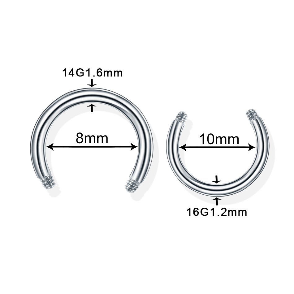 100pcs/lot Steel Earring Barbe - Body Jewelry Nipple Rings 评论和价格