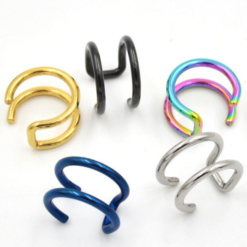 2Pcs 316L Stainless Steel Clip - Body Jewelry And Earrings 评论和价格