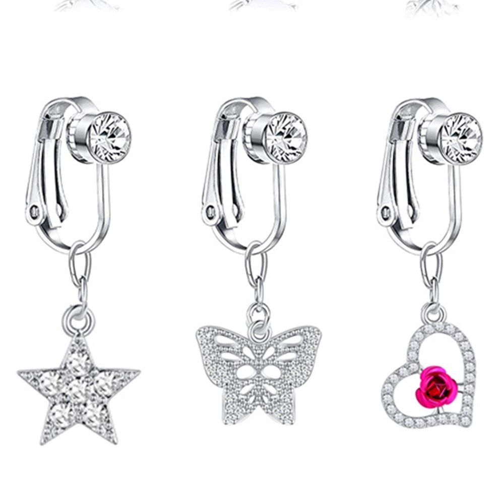 Accessories Clip On Earrings C - Body Jewelry And Earrings 评论和价格