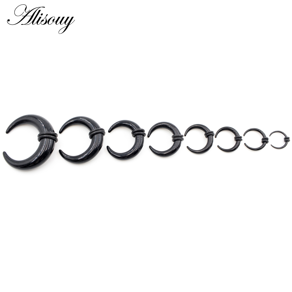 2pcs Acrylic C Sahpe Buffalo H - Septum Clicker Ring 评论和价格