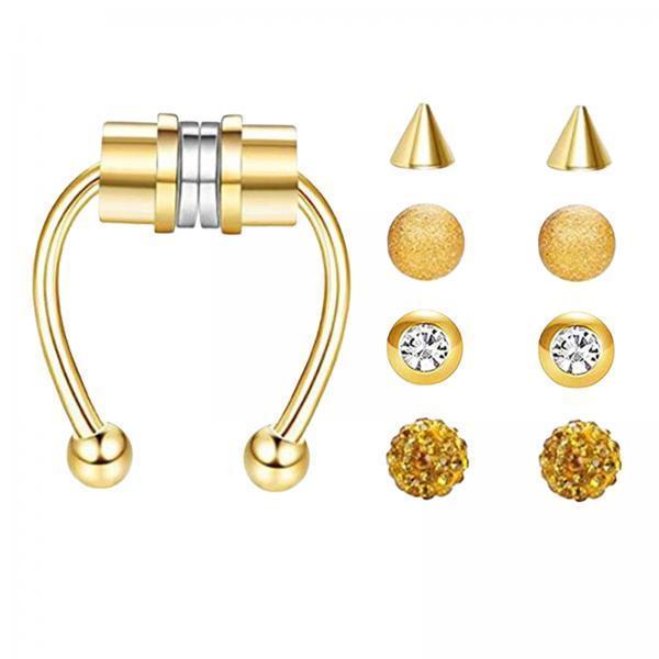 Stainless Steel Magnetic Fake  - Body Jewelry Shop 评论和价格