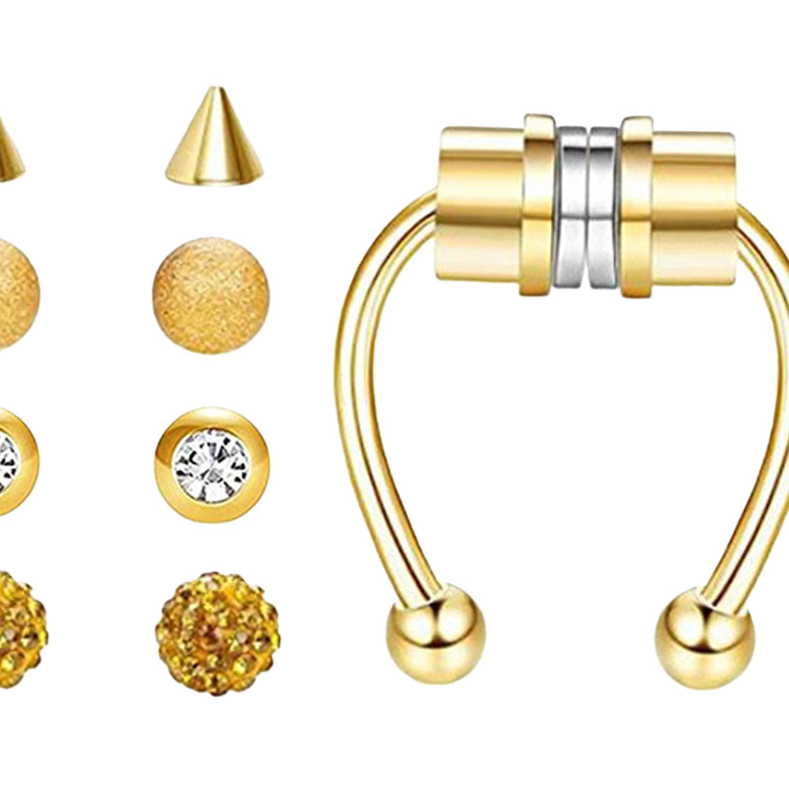 Stainless Steel Magnetic Fake  - Body Jewelry Shop 评论和价格