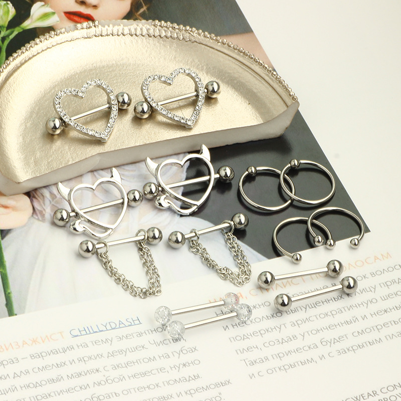 14G Stainless Steel Nipple Ton - Body Jewelry Nipple Rings 评论和价格