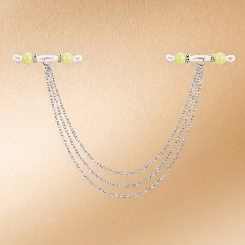 Women's Non-Piercing Nipple Ri - Body Jewelry Nipple Chain 评论和价格