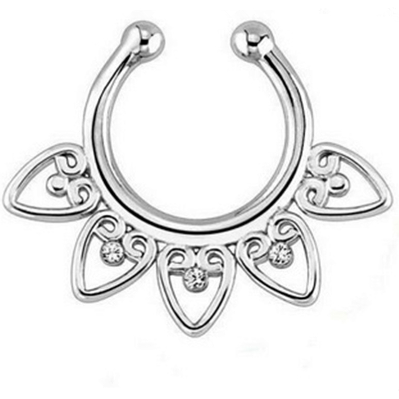 Indian Crystal Snag In The Nos - Body Jewelry Indian 评论和价格