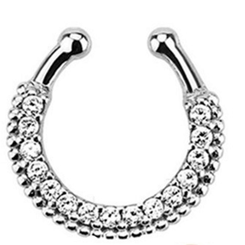 Indian Crystal Snag In The Nos - Body Jewelry Indian 评论和价格