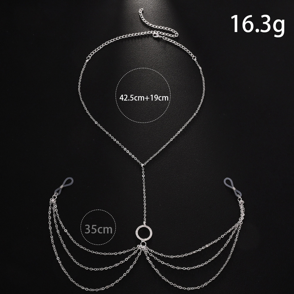 Hollow Round Nipple Chains Non - Body Jewelry Nipple Chain 评论和价格