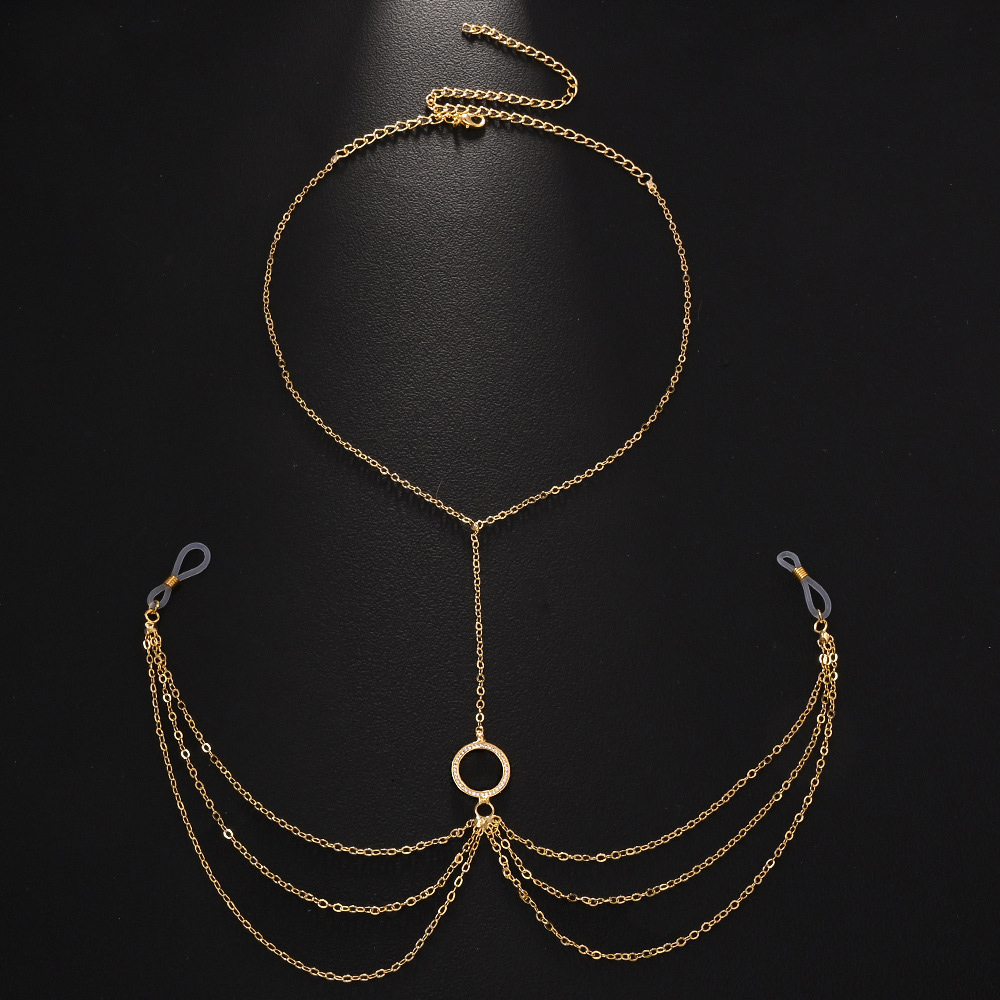 Hollow Round Nipple Chains Non - Body Jewelry Nipple Chain 评论和价格