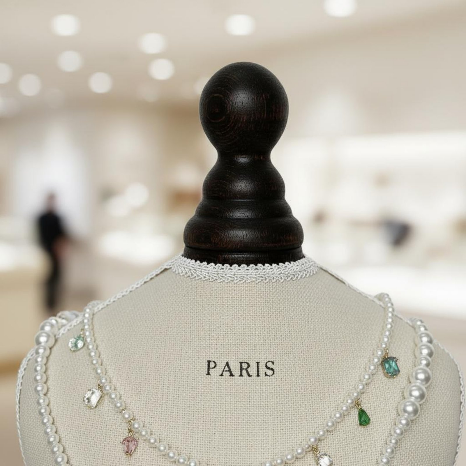 Necklace Display Bust Wooden B - Body Jewelry Shop 评论和价格