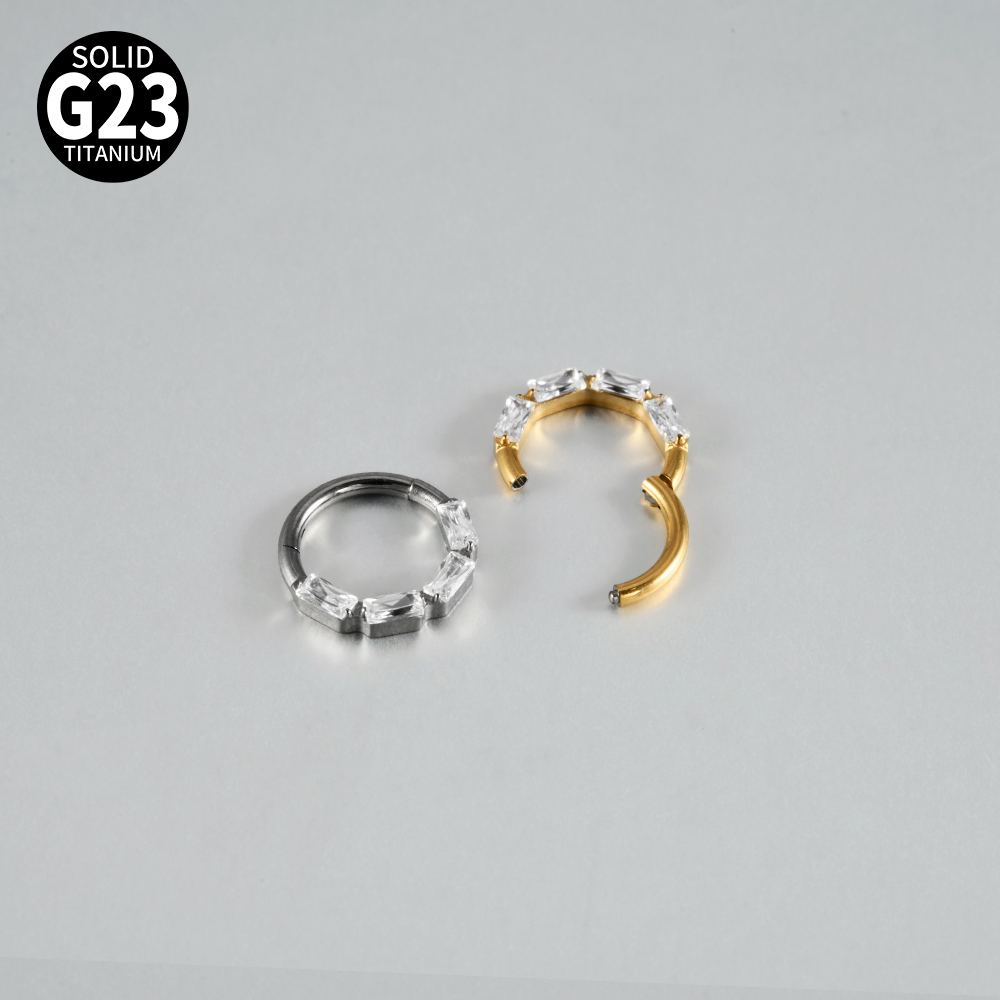 1pcs Titanium Assorted Styles  - Septum Clicker Ring 评论和价格