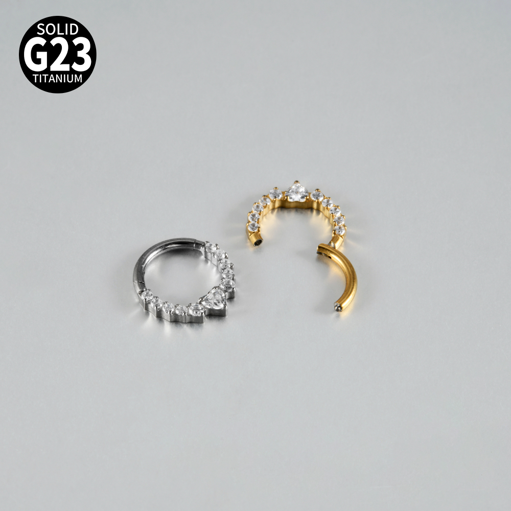 1pcs Titanium Assorted Styles  - Septum Clicker Ring 评论和价格