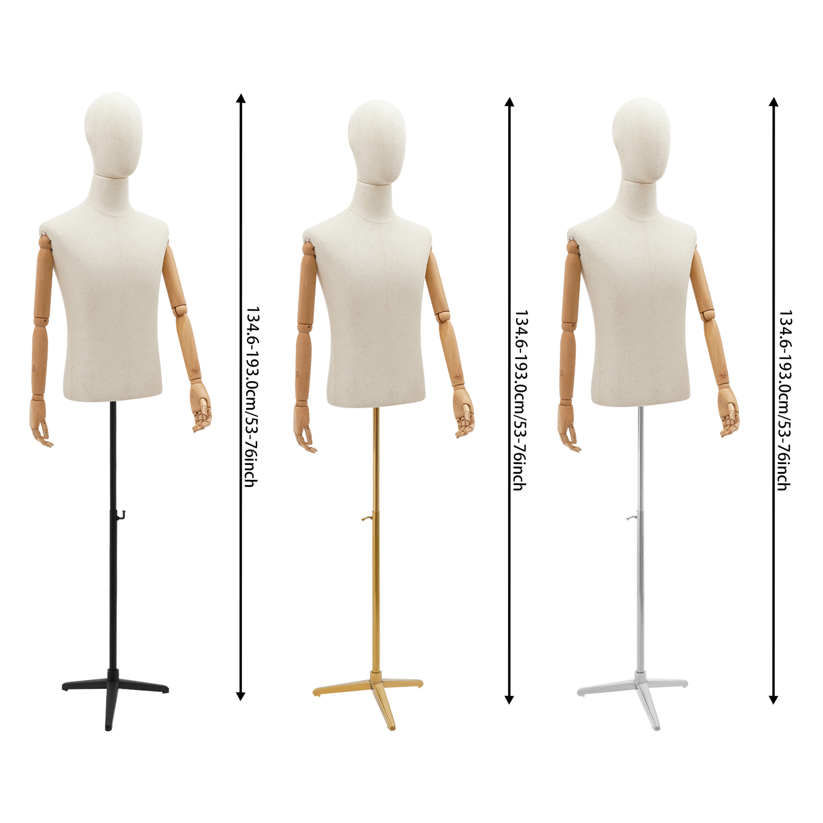 53-76in Adjustable Male Torso  - Body Jewelry Shop 评论和价格