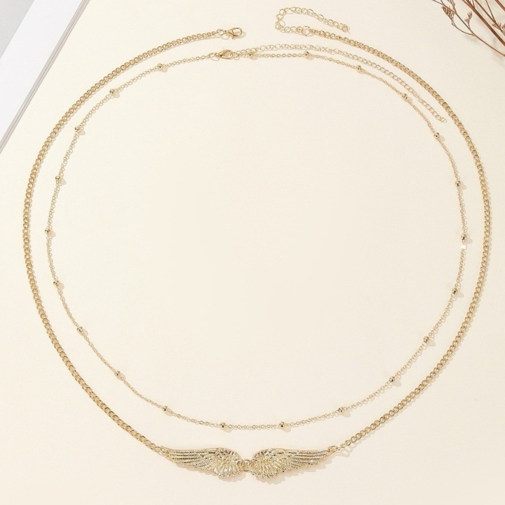Trendy Elegant Double Layer Wi - Body Jewels 评论和价格