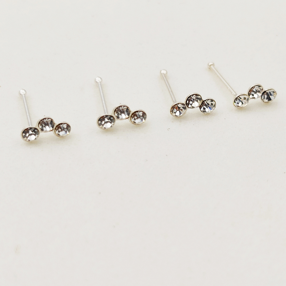 925 Sterling silver crystal no - Body Jewelry Indian 评论和价格