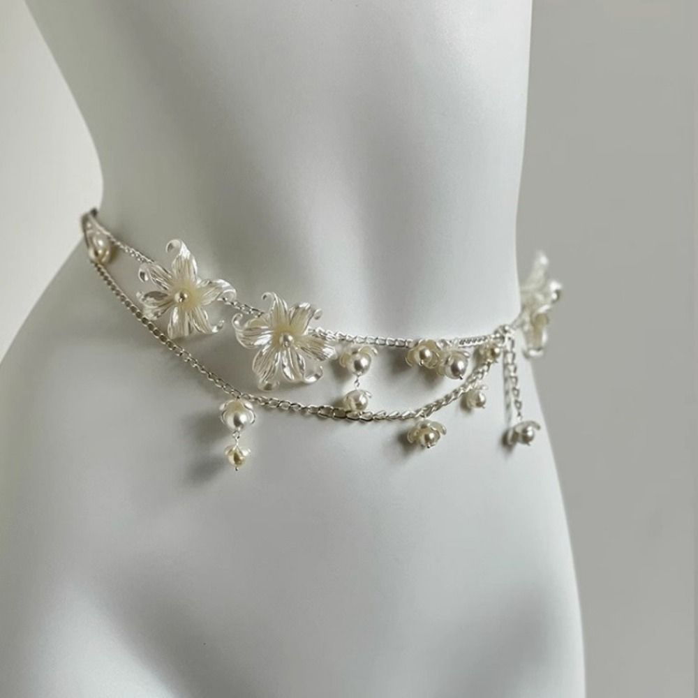 Fashion Elegant Pearl Waist Ch - Body Jewels 评论和价格