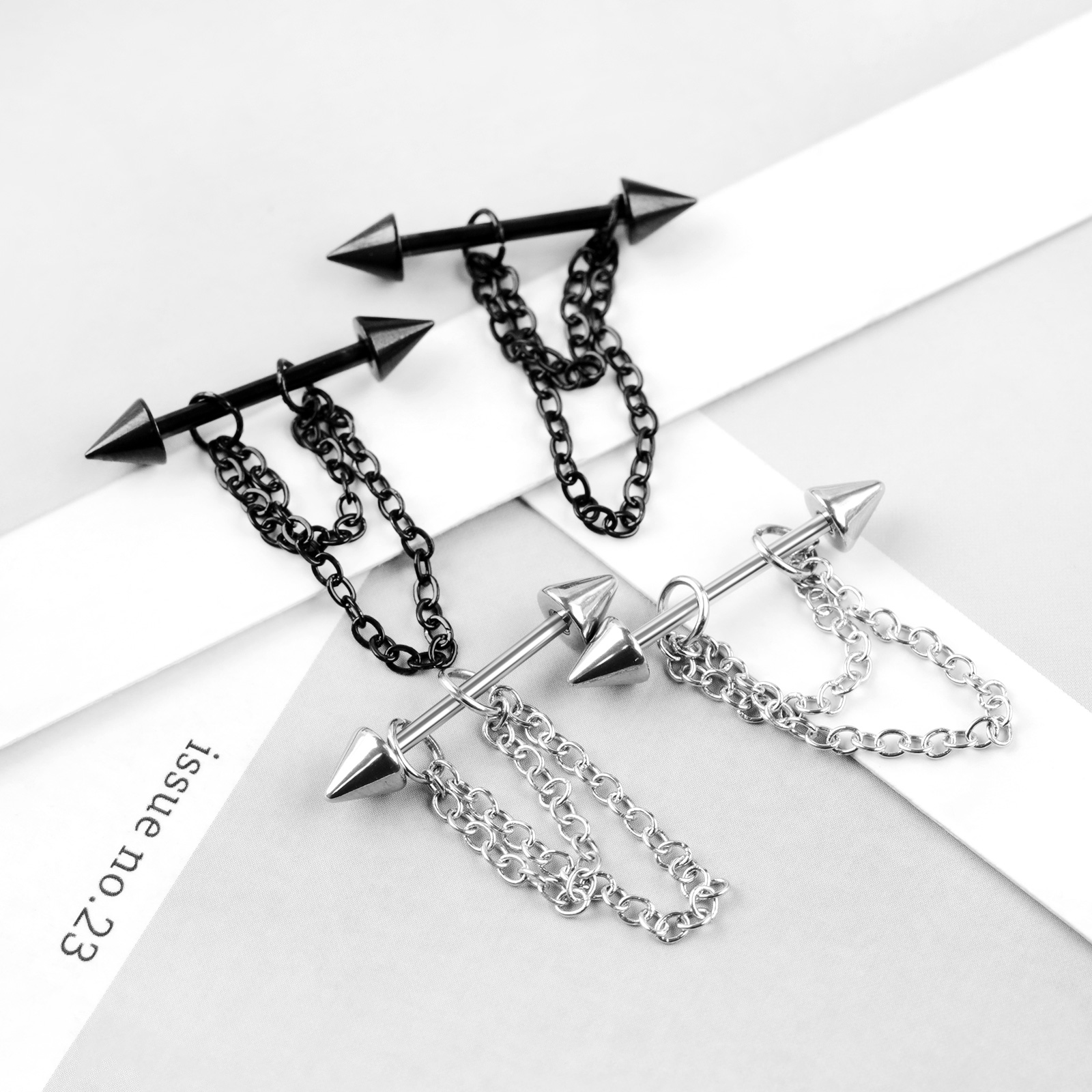 1 Pair Stainless Steel Nipple  - Body Jewelry Nipple Chain 评论和价格