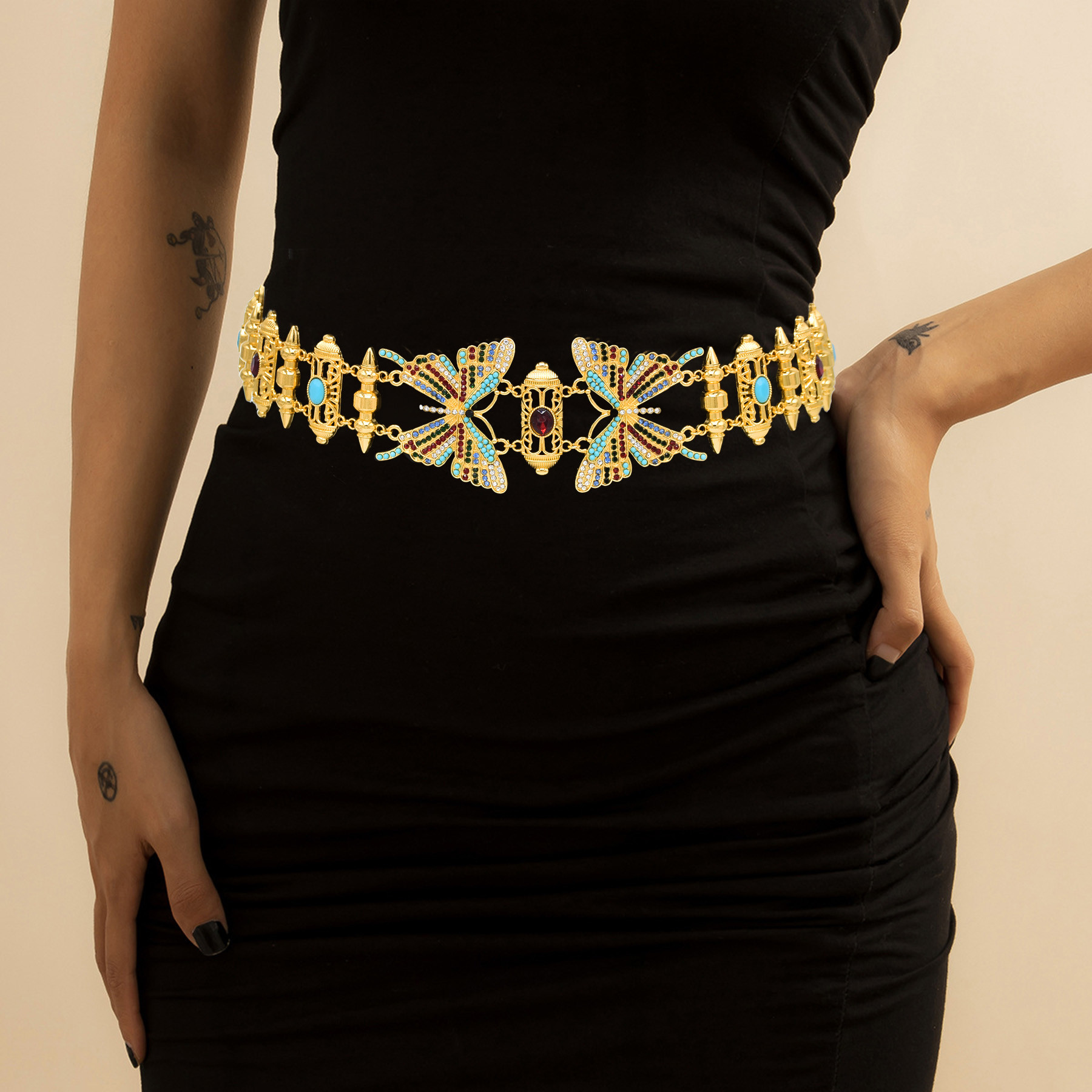 Fashion Butterfly Waist Belly  - Body Jewelry Indian 评论和价格